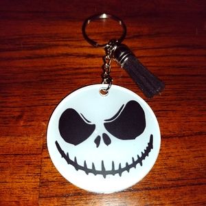 Jack Skellington Acrylic Keychain with Tassel